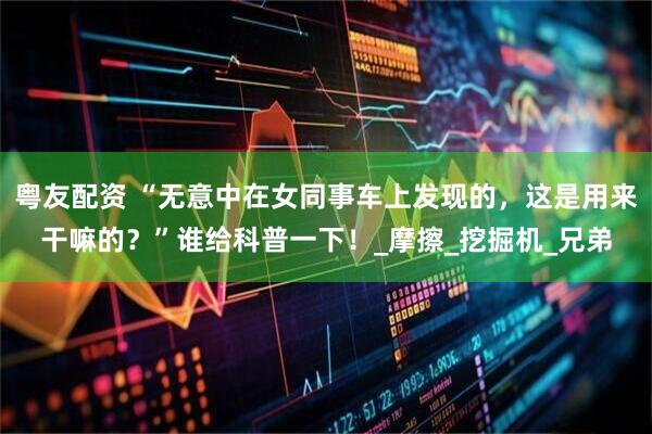粤友配资 “无意中在女同事车上发现的,这是用来干嘛的?”谁给科普一下!_摩擦_挖掘机_兄弟